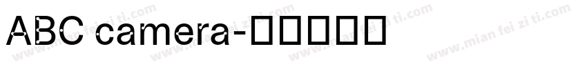 ABC camera字体转换